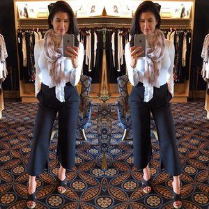 ILTM Marlena High-Waist Gaucho Cropped Trousers